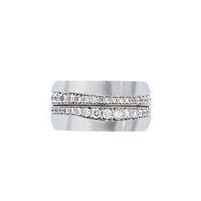 Load image into Gallery viewer, White Golden Ring set with 1.76 Carats of Diamonds