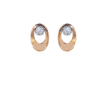 Load image into Gallery viewer, Pink and White Golden Diamond Earrings - Select your Favourite Pendants