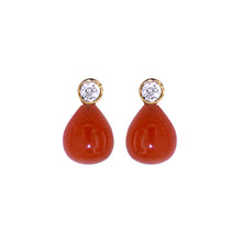Load image into Gallery viewer, White Diamond Earrings Studs - Select your Favourite Pendants