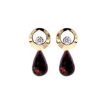 Load image into Gallery viewer, Yellow Golden Diamond Earrings - Select your Favourite Pendants