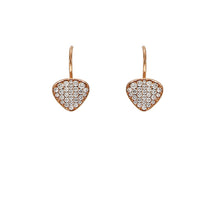 Load image into Gallery viewer, Pink Golden Diamond Earrings - Select your Favourite Pendants