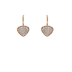 Pink Golden Diamond Earrings - Select your Favourite Pendants