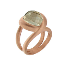 Load image into Gallery viewer, Pink Golden CALLA BLOSSOM Ring - Select your Favourite Gem