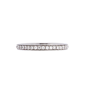 White Golden Ring set with 0.33 Carats of Diamonds