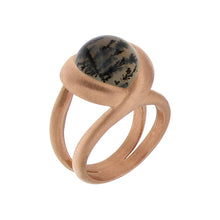 Load image into Gallery viewer, Pink Golden CALLA BLOSSOM Ring - Select your Favourite Gem