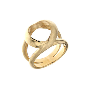 Yellow Golden CALLA BLOSSOM Ring - Select your Favourite Gem
