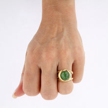 Load image into Gallery viewer, Yellow Golden CALLA BLOSSOM Ring - Select your Favourite Gem