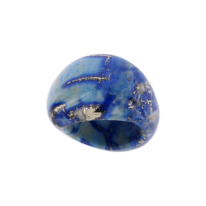 Completely Stone Lapis Lazuli Ring