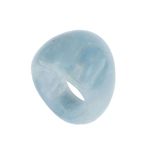 Completely Stone Aquamarine Ring