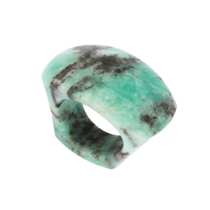 Completely Stone Emerald Ring