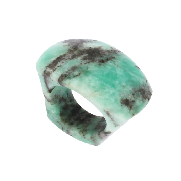 Completely Stone Emerald Ring