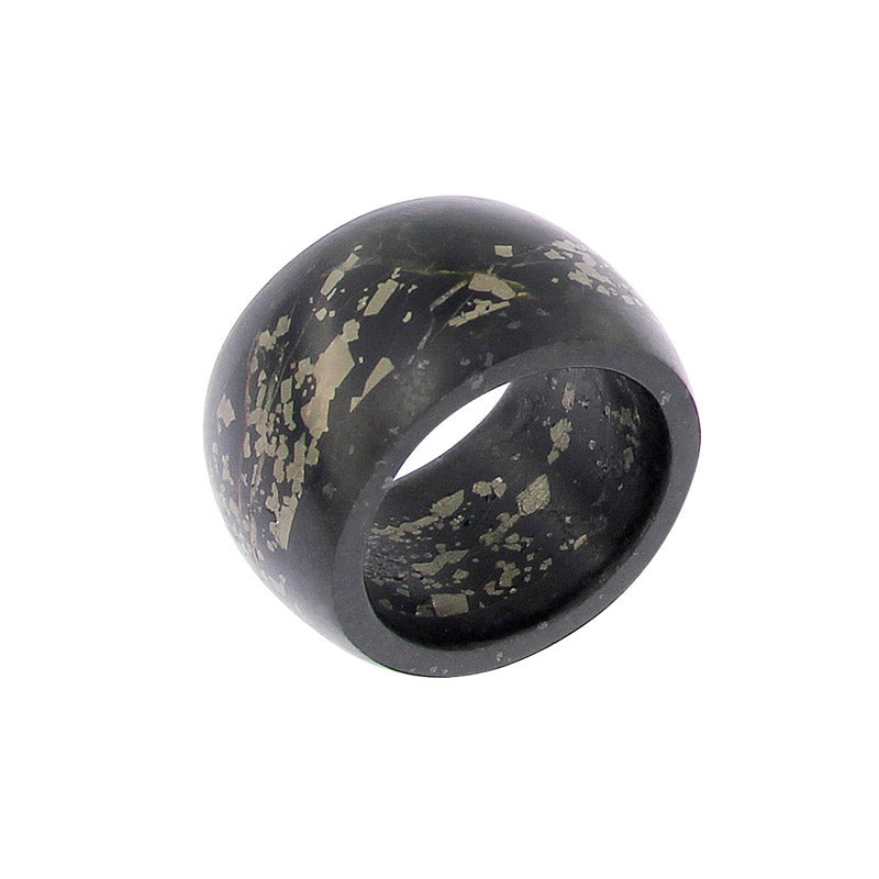 Completely Stone Pyrite with Carbon Ring
