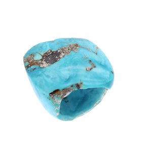 Completely Stone Turquoise Ring