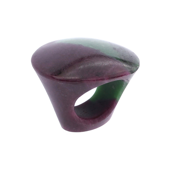 Completely Stone Zoisite Ruby Ring