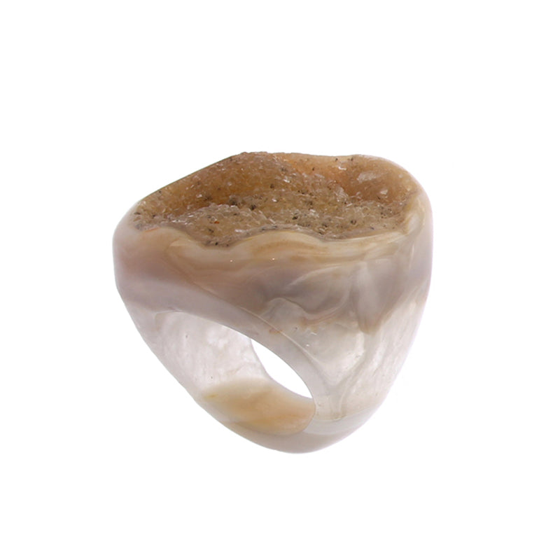 Completely Stone Agate Ring