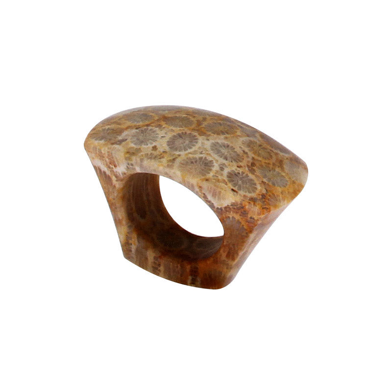 Completely Stone Coral Ring